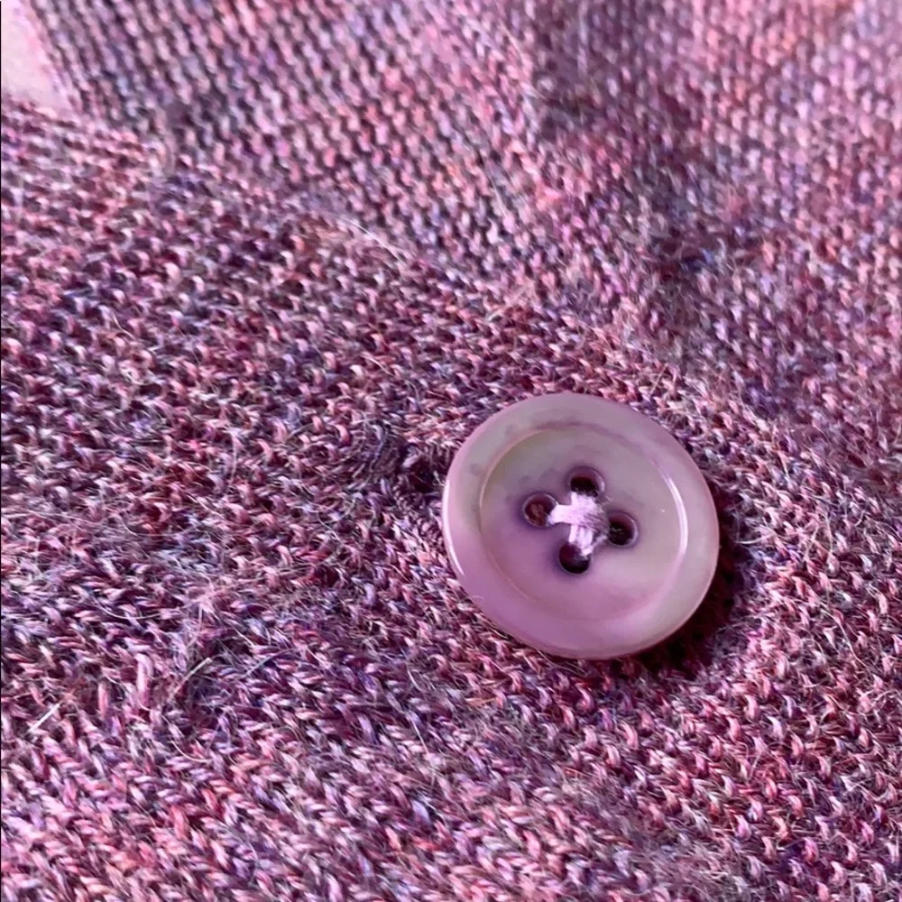 J. CREW Purple Alpaca Wool Open Cardigan M